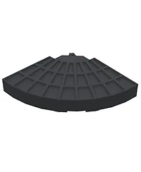 4-Piece Patio Umbrella Base with 52L/112lb Capacity