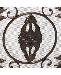 Streamdale Furniture Waterbury Gold Flower Fireplace Screen