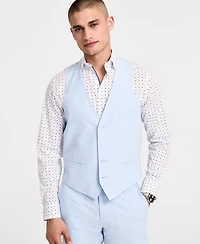 Bar Iii Men's Slim-Fit Linen Suit Vest, Exclusively at Macy's