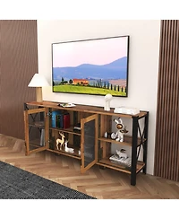 Streamdale Industrial Farmhouse Tv Stand for Living Room & Bedroom