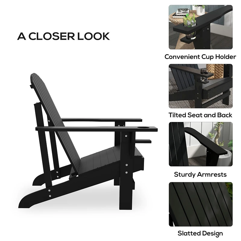 Classic Adirondack Chair: Weather-Resistant Outdoor Patio Furniture