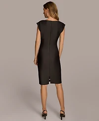 Donna Karan New York Women's Printed Scuba Sheath Dress