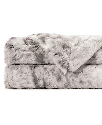 Chanasya Premium Double Sided Oversized Faux Fur Wolf Soft Throw Blanket