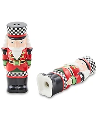MacKenzie-Childs Classic Courtly Nutcracker Salt & Pepper Shakers