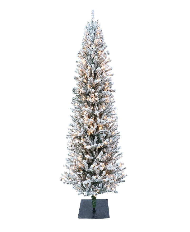Puleo Pre-Lit Tree with Pinecones 5 ft
