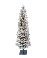 Puleo Pre-Lit Tree with Pinecones 5 ft