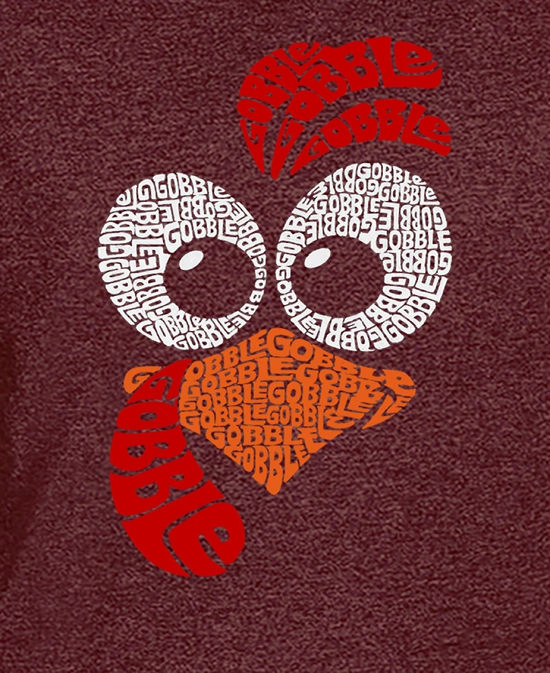 La Pop Art Men's Turkey Face Premium Blend Word T-Shirt