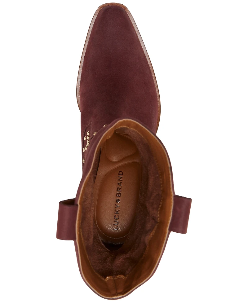 Lucky Brand Women's Cesiet Studded Cowboy Boots