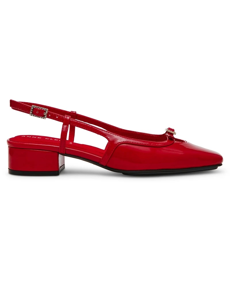 Anne Klein Women's Natalie Snip Toe Slingback Flats