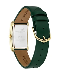 Olivia Burton Women's Forest Green Leather Strap Watch 23mm
