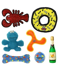 Tuffy Celebration Box. Durable, Squeaky Dog Toys