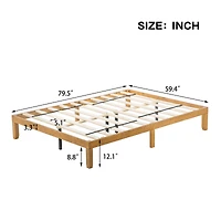 Streamdale Queen Platform Bed Frame with Strong Slat Support