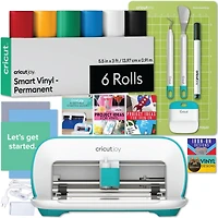 Cricut Joy Machine Rainbow Vinyl, Joy Starter Tool Set, and Transfer Tape Bundle