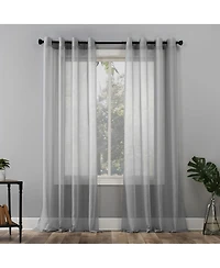 Sheer Voile Grommet Curtain Panel