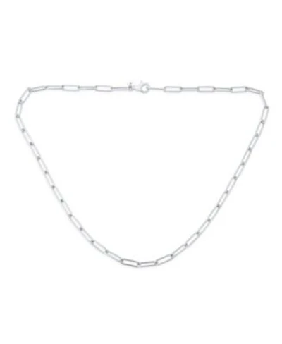 Bling Jewelry Solid Strong Sterling Silver Rounded Link 3.5mm Chain Necklace