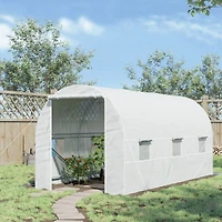 15' Walk-In Greenhouse with Windows & Door