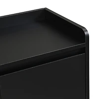Simplie Fun Sleek Minimalist Shoe Cabinet with Adjustable Shelves