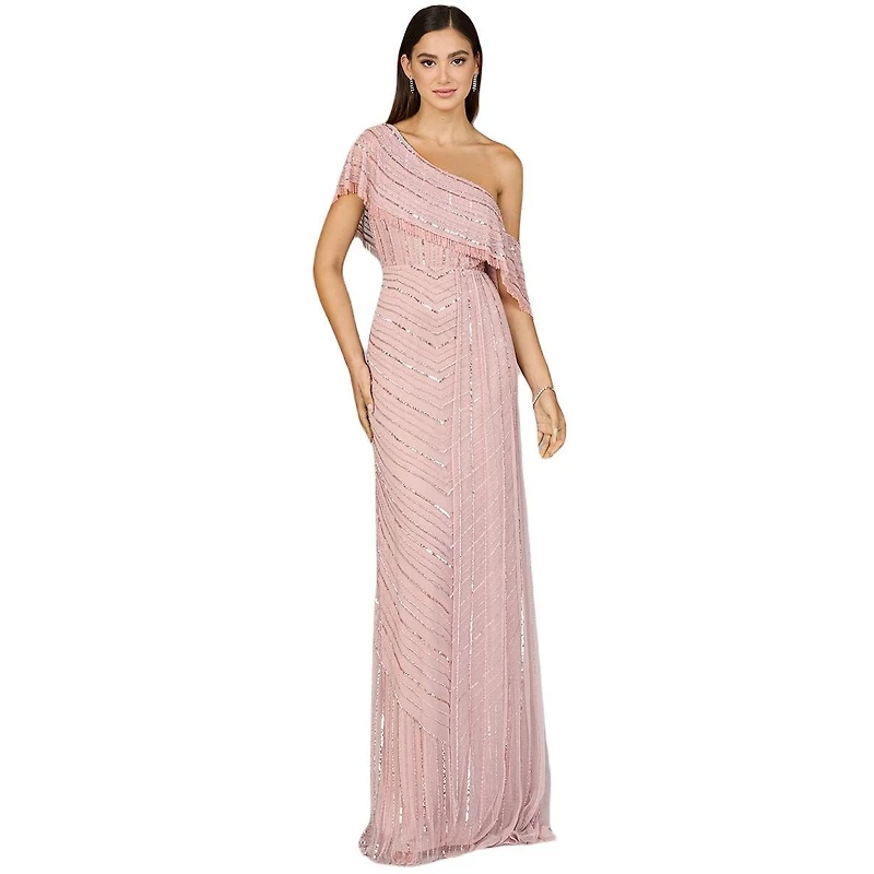 Lara Women's Off Shoulder Sheath Beaded Gown