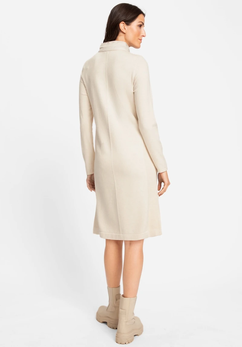 Olsen Women's Viscose Blend 1/4 Zip Sweater Dress