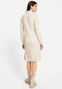 Olsen Women's Viscose Blend 1/4 Zip Sweater Dress