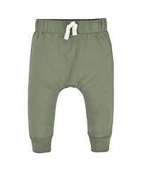 Gerber Toddler Boys Green and Black Premium Joggers, 3-Pack