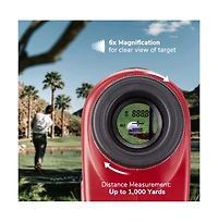 Yescom 1000 Yards 6x Golf Rangefinder Accurate Scan Flag-lock Speed Slope Angle Hunting