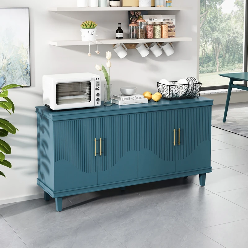Streamdale 59.84" Large Cabinet for Various Rooms (Blue)