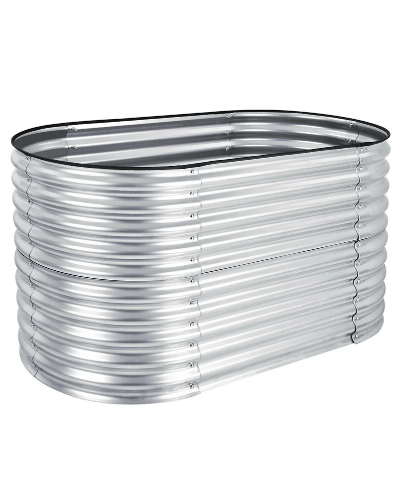 Sugift Raised Garden Bed with Open Base for Growing Vegetables