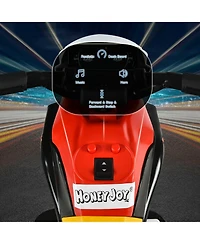 Sugift 6V 3-Wheel Electric Ride-On Toy Motorcycle Trike with Music and Horn