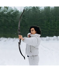 Yescom Recurve Bow Set Takedown Arrow Archery Hunting Right Hand Longbow Shooting Kit
