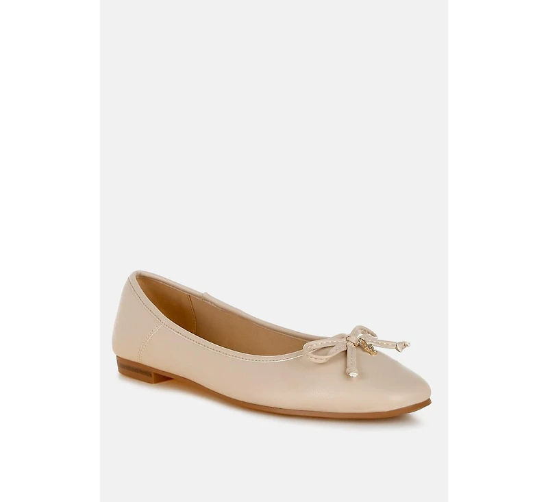 Enchanted Faux Leather Casual Ballerinas Women