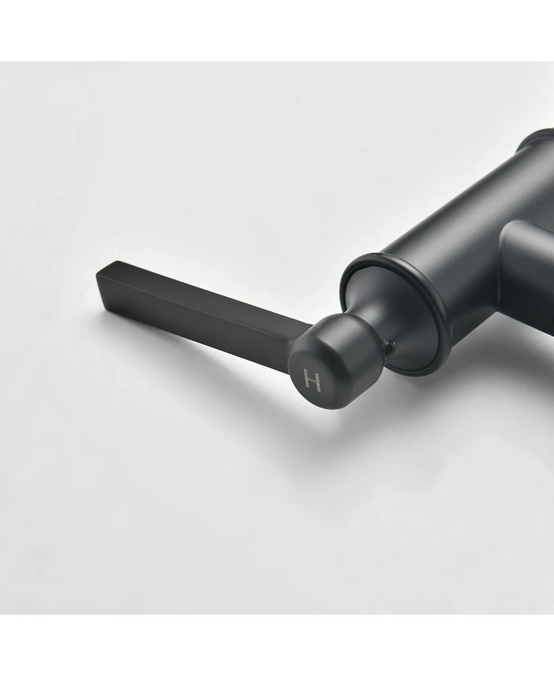 Streamdale Furniture Double Handle Bridge Kitchen Faucet with Side Spray