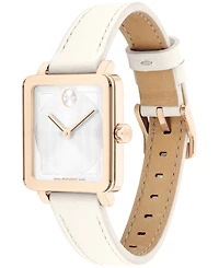 Movado Women's Bold Evolution 2.0 Swiss Quartz White Leather Watch 26mm