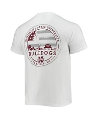 Image One Men's White Mississippi State Bulldogs Campus Americana T-Shirt