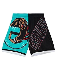 Mitchell & Ness Men's Teal Vancouver Grizzlies Big Face 5.0 Fashion Shorts