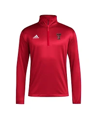 Adidas Men's Red Texas Tech Raiders 2024 Coaches Sidelines Aeroready Quarter-Zip Jacket