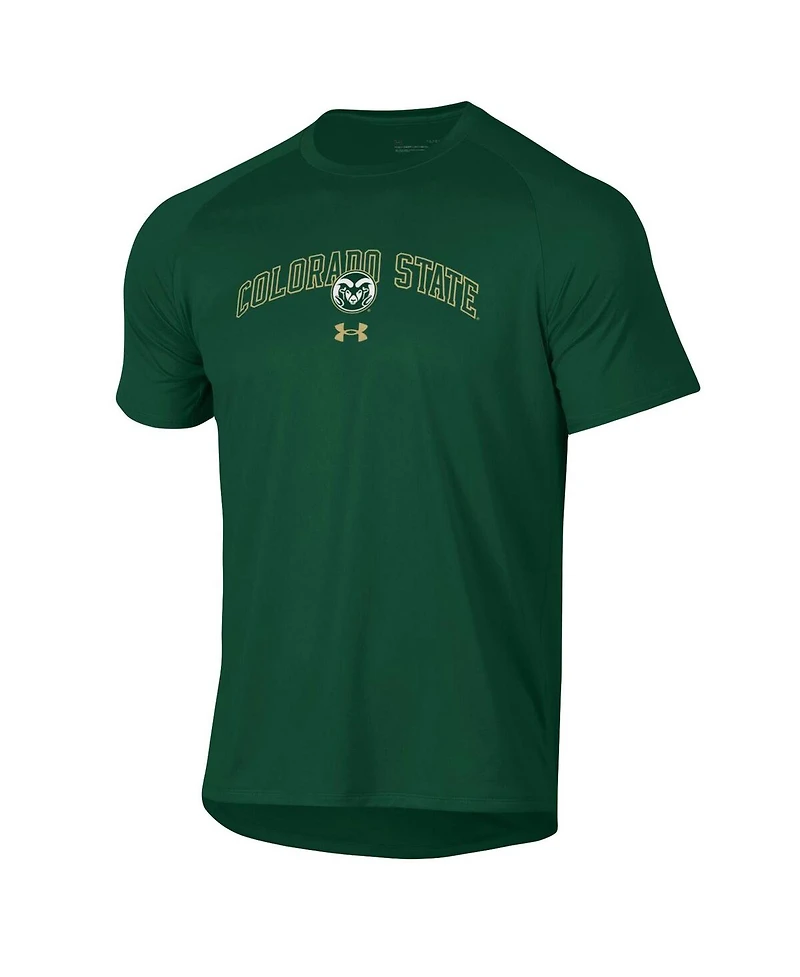 Under Armour Men's Green Colorado State Rams 2023 Sideline Performance Raglan T-Shirt