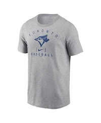 Nike Men's Heather Gray Toronto Blue Jays Home Team Athletic Arch T-Shirt