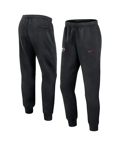 Nike Men's Black Georgia Bulldogs Sideline Club Fleece Joggers