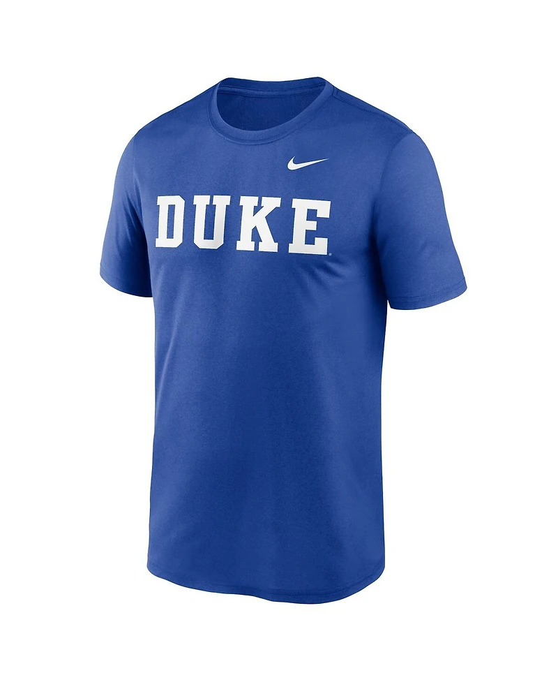 Nike Men's Royal Duke Blue Devils Primetime Legend Wordmark T-Shirt