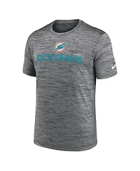 Nike Men's Anthracite Miami Dolphins Blitz Velocity Modern Performance T-Shirt
