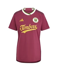 Adidas Women's Red Portland Timbers 2024 Archive Replica Jersey