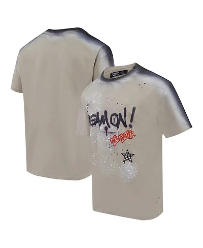 Freeze Max Men's Tan Aerosmith Sprayed Dream On Loose T-Shirt