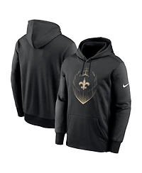 Nike Men's Black New Orleans Saints Icon Performance Pullover Hoodie