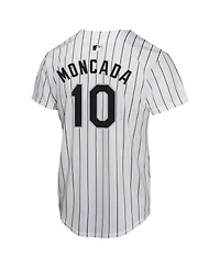 Nike Big Boys and Girls Yoan Moncada White Chicago Sox Home Game Player Jersey