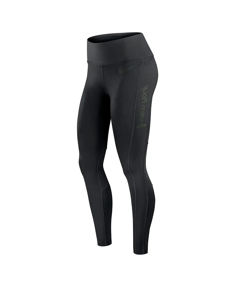 Nike Women's Black New York Jets Performance Leggings