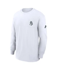 Nike Men's White Michigan State Spartans Legacy Max90 Pocket Long Sleeve T-Shirt
