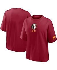 Nike Women's Garnet Florida State Seminoles Boxy Legacy Established T-Shirt