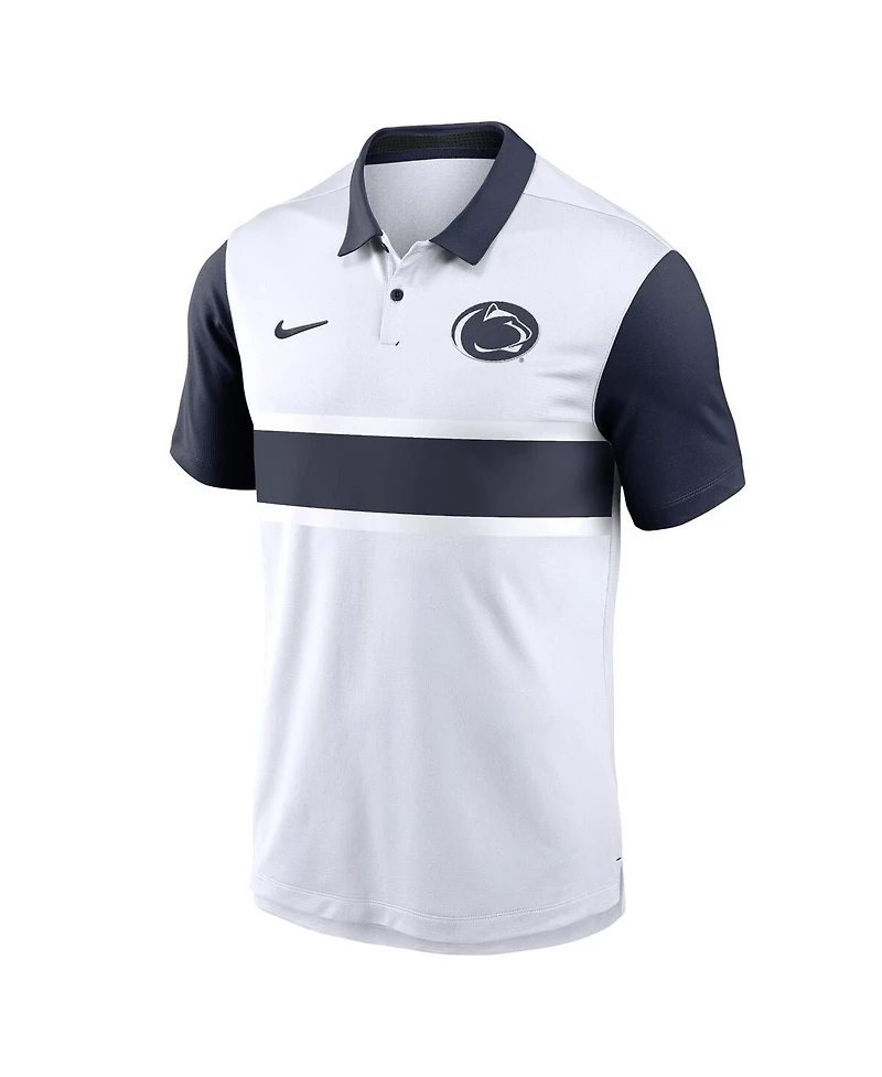 Nike Men's White Penn State Nittany Lions Primetime Campus Vapor Performance Polo
