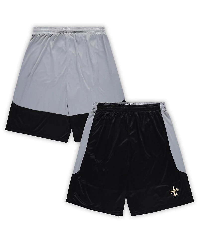 Fanatics Men's Black New Orleans Saints Big Tall Team Logo Shorts
